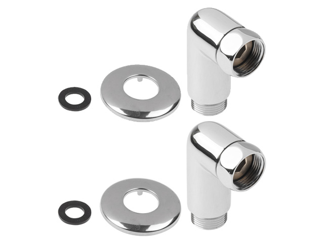 Американка угловая 1/2" вн. х 1/2" нар. ХРОМ, AV Engineering (2 шт. в уп.)
