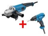 Двуручная углошлифмашина BULL WS 2301 в кор. + АКЦИЯ Шуруповерт ударный BULL ES 1401 В подарок!