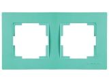 Рамка 2-ая горизонтальная зеленая, RITA, MUTLUSAN
