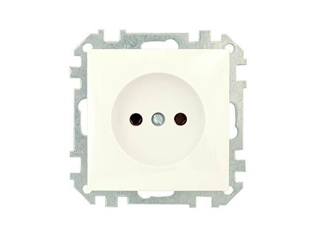 Image 1 Розетка 1-ая (скрытая, б/з) бежевая, Стиль, BYLECTRICA
