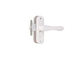 Защелка врезная межкомнатная правая БЕЛАЯ ЗЩ1Д-5-07-09-1