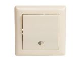 Выключатель 1-клав. (c подсветкой, скрытый, пруж. зажим) кремовый, DARIA, MUTLUSAN