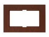 Рамка для 2-ой розетки орех, RITA, MUTLUSAN