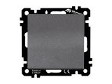 Выключатель 1-клав. (скрытый, без рамки, пруж. зажим) дымчатый, DARIA, MUTLUSAN