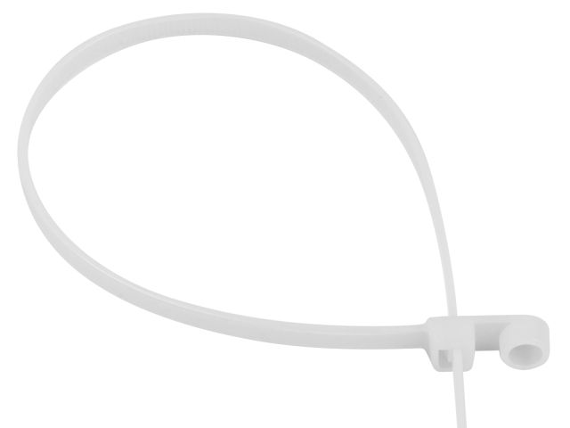 Image 1 Хомут-стяжка с монтажным отверстием 2.5х110 мм белый (100 шт в уп.) STARFIX