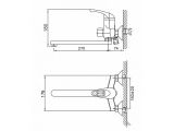 Watch image 2 Смеситель для ванны D40, серия 160 eCon