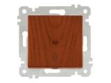 Выключатель проходной 1-клав. (скрытый, без рамки, винт. зажим) вишня, RITA, MUTLUSAN
