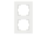 Рамка 2-ая вертикальная белая, RITA, MUTLUSAN