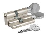 Евроцилиндр с вертушкой KALE 164 BME (62=26+10+26) никель