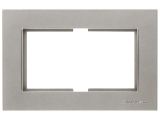 Рамка для 2-ой розетки титан, RITA, MUTLUSAN