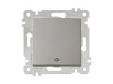 Выключатель промежуточный многопозиционный (скрытый, без рамки, пруж. зажим) титан, RITA, MUTLUSAN