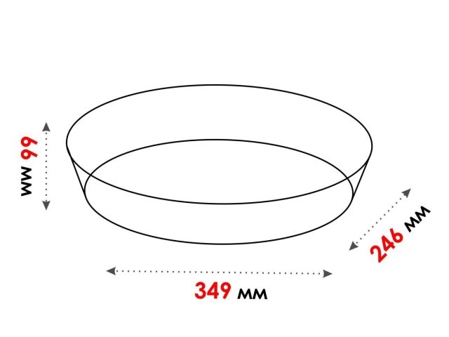 Image 3 Форма из жаропрочного стекла, 3.2 л, овальная, 349x246x66 мм, PERFECTO LINEA