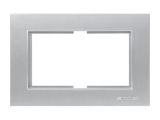 Рамка для 2-ой розетки серебро, RITA, MUTLUSAN