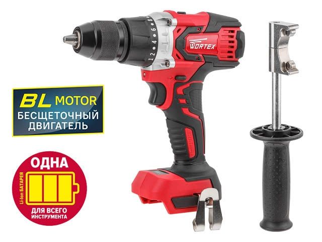 Аккум. дрель-шуруповерт WORTEX BD 2030 Dli в кор. ALL1 SOLO БЕСЩЕТ., 18 В, 80 Н*м, БЗП(мет.) 13 мм