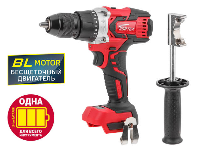 Аккум. дрель-шуруповерт WORTEX BD 2030 Dli в кор. ALL1 SOLO БЕСЩЕТ., 18 В, 80 Н*м, БЗП(мет.) 13 мм