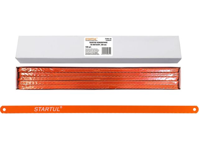 Полотно ножовочное по мет.300мм 100шт. STARTUL STANDART (ST4085-100)