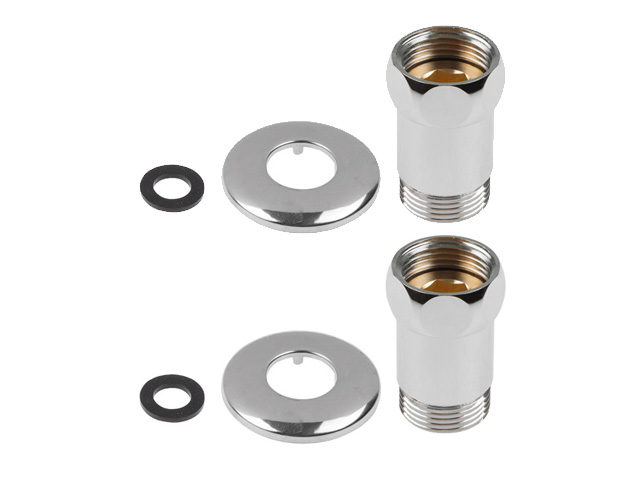 Американка прямая 1" вн. х 1/2" нар. ХРОМ, AV Engineering (2 шт. в уп.)