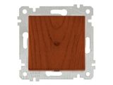Выключатель 1-клав. (скрытый, без рамки, пруж. зажим) вишня, RITA, MUTLUSAN