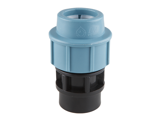 Муфта ПЭ 63 х 1 1/2" вн., AV Engineering