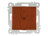 Выключатель 1-клав. двухполюсный (скрытый, без рамки, винт. зажим) вишня, RITA, MUTLUSAN