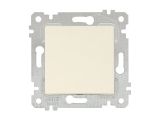Выключатель 1-клав. (скрытый, без рамки, пруж. зажим) кремовый, RITA, MUTLUSAN