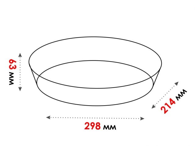 Image 3 Форма из жаропрочного стекла, 2.4 л, овальная, 298x214x63 мм, PERFECTO LINEA