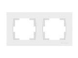 Рамка 2-ая горизонтальная белая, RITA, MUTLUSAN