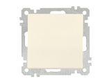 Выключатель 1-клав. двухполюсный (скрытый, без рамки, пруж. зажим) кремовый, DARIA, MUTLUSAN