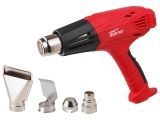Термовоздуходувка WORTEX HG 6020 в кор. + набор сопл 2000 Вт, 2 скор., 450-600 °С