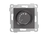 Выключатель поворотный (диммер) (скрытый, без рамки, винт. зажим, 600Вт) дымчатый, RITA, MUTLUSAN