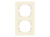 Рамка 2-ая вертикальная кремовая, RITA, MUTLUSAN