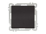 Выключатель 1-клав. двухполюсный (скрытый, без рамки, винт. зажим) черный, DARIA, MUTLUSAN