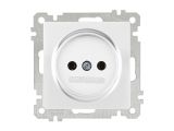 Розетка 1-ая (скрытая, без рамки, б/з) белая, DARIA, MUTLUSAN