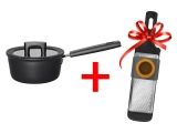 Сотейник 1.8 л c крышкой Hard Face FISKARS + Терка мелкая Functional Form FISKARS