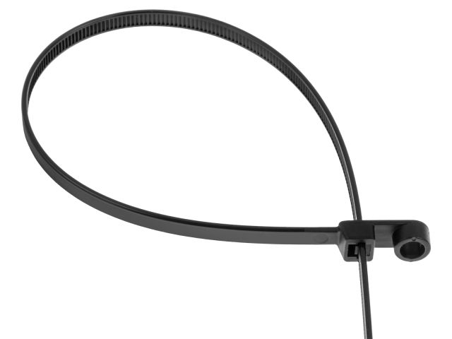 Image 1 Хомут-стяжка с монтажным отверстием 3.6х150 мм черный (100 шт в уп.) STARFIX