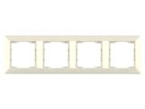 Рамка 4-ая горизонтальная кремовая, DARIA, MUTLUSAN