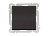 Выключатель 1-клав. (скрытый, без рамки, винт. зажим) черный, DARIA, MUTLUSAN