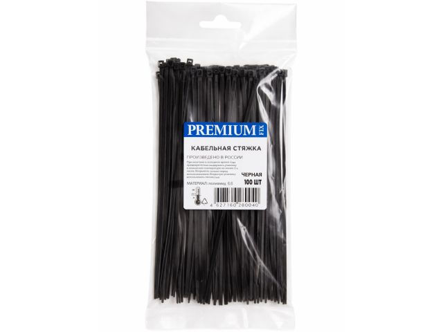 Image 1 Хомут-стяжка 3.6х250 мм черный (100 шт в уп.) РФ