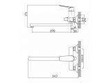 Watch image 2 Смеситель для ванны D35, серия 160 eCon