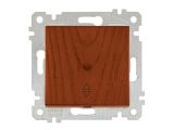 Выключатель проходной 1-клав. (скрытый, без рамки, пруж. зажим) вишня, RITA, MUTLUSAN