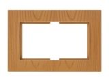 Рамка для 2-ой розетки дуб, RITA, MUTLUSAN