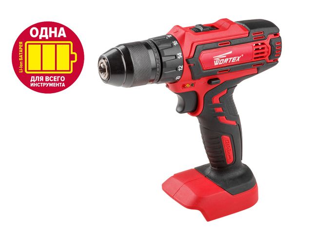 Аккум. дрель-шуруповерт WORTEX BD 1825-1 DLi в кор. ALL1