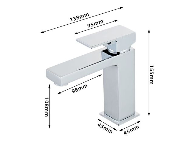 Image 2 Смеситель для умывальника D25, серия 840 ECONOCE