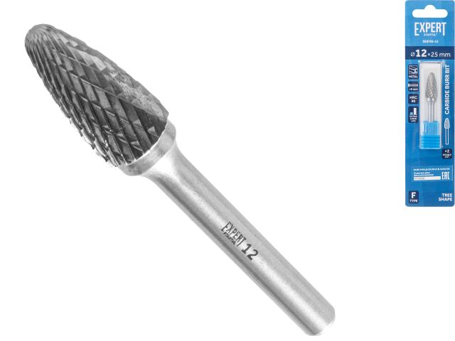 Image 1 Борфреза твердосплавная тип F 12x25мм EXPERT STARTUL