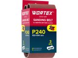 Шлифлента 100x914 мм P240 бесконечная 3 шт. для станка WORTEX GM 1528