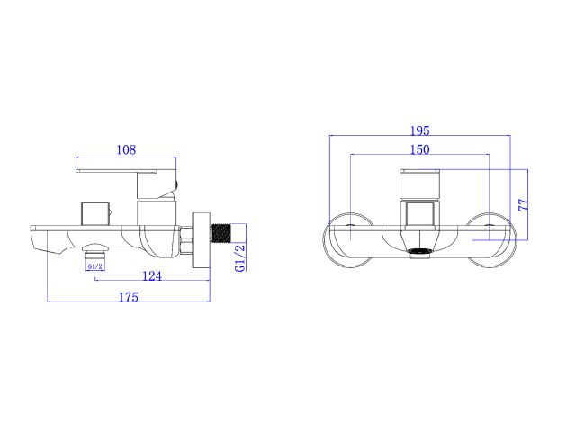 Image 2 Смеситель для ванны (SUS 304) D35, серия LES  AV Engineering