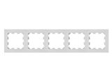 Рамка 5-местная белая, Astrum, BYLECTRICA