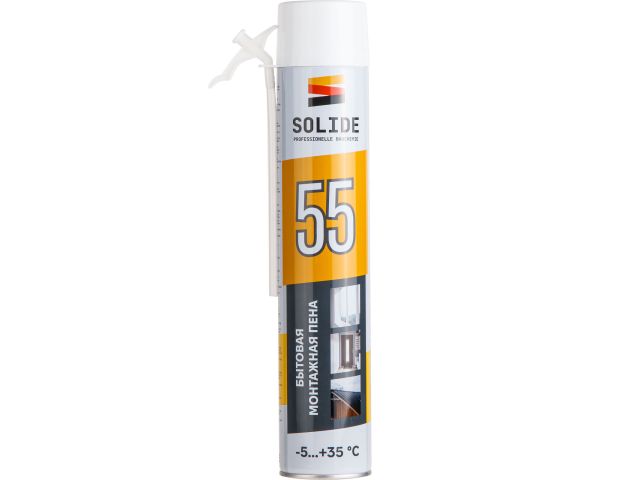 Image 1 Пена монтажная бытовая всесезонная SOLIDE Foam 55 (750мл)