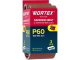 Шлифлента 100x914 мм P60 бесконечная 3 шт. для станка WORTEX GM 1528