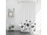 Watch image 2 Шторка для ванной (12 колец в комплекте), 180x180 см, Harmony, цветочные тени, PERFECTO LINEA